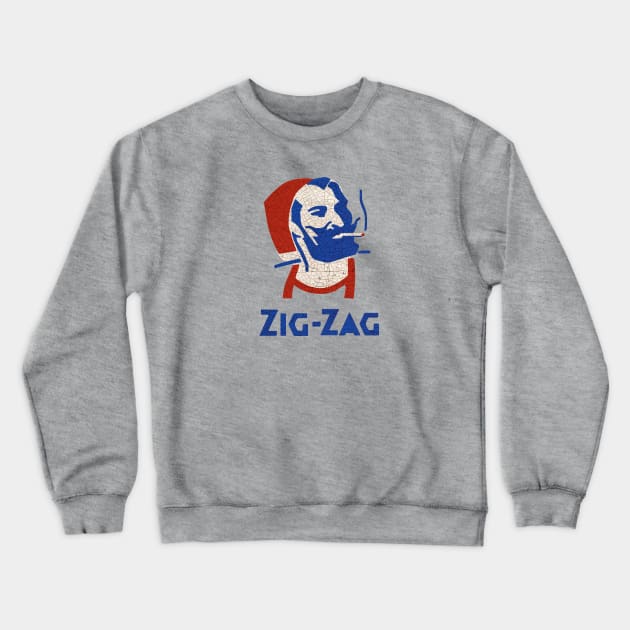 Zig Zag Rolling Papers Crewneck Sweatshirt by Midcenturydave